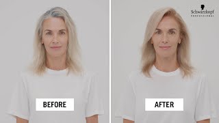 Hair How to Lift natural BLONDE hair while blending in 1step  Root application technique [upl. by Ennayrb968]