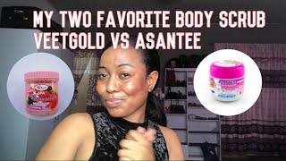 Best Brightening Body Scrubs Veetgold vs Asantee Salt Scrub [upl. by Hoj]