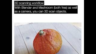 Daily Blender Tip 34  Super Easy Free 3D Scanning Photogrammetry Workflow With Meshroom [upl. by Egide]