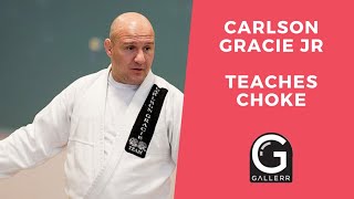 Carlson Gracie Jr teaches a choke from the guard [upl. by Alwyn]