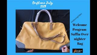 Oriflame Saffia OverNighter Bag Unboxing video  Welcome Program Gift bag unboxing [upl. by Viafore]