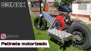 Patinete motorizado 4 tempos de 50cc  G3INOX [upl. by Ayom]