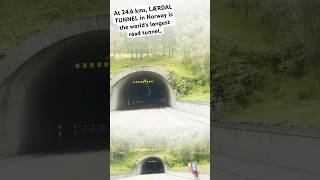 World’s longest road tunnel Lærdal Tunnel in Norway 🇳🇴 travel roadtrip norway lærdaltunnel [upl. by Lleunamme]