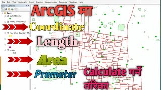 Calculating Length Area amp Perimeter in ArcGIS GIS Tutorial [upl. by Yanaj7]