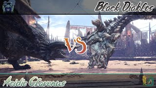 Acidic Glavenus VS Black Diablos FULL FIGHT TURF WAR  Tournament [upl. by Ingeborg]