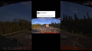 Dangerous Lane Change By Trucker On Hwy 11 In Nipigon Ontario shorts [upl. by Oivaf]