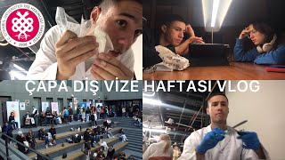 Çapa Diş Hekimliği 1 Sınıf Vize Haftası  VLOG [upl. by Bonney622]