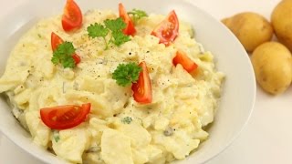 Kartoffelsalat Rezept  Klassischer Kartoffelsalat mit Mayonnaise [upl. by Aissak]