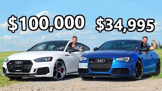 New Audi RS5 Sportback vs 2013 Audi RS5  Clash Of Quattros [upl. by Nedle]