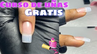 CLASE1 como aplicar uñas de acrílico para principiantestip natural [upl. by Westmoreland858]