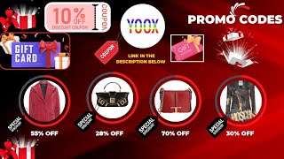 Exclusive 50 Yoox Promo Codes Off Yoox Coupon Codes Discount Vouchers Yoox Sales Offer Yoox off [upl. by Anitel]