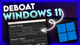 How to Debloat Windows 11  Tutorial 2024 [upl. by Burman792]