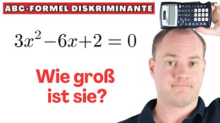 Wo ist die Diskriminante bei der ABCFormel [upl. by Joby]