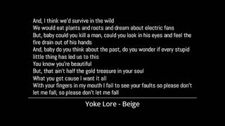 Yoke Lore  Beige Lyrics [upl. by Poppy]