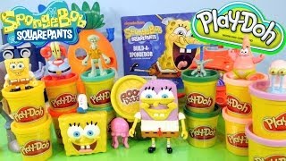 Play Doh Spongebob Squarepants Nickelodeon Toys Playdough Builder Playset By Disney Cars Toy Club [upl. by Ahcarb]