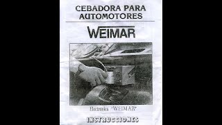 Cebadora de Mate Weimar 12v 24v Diagrama de conexion Manual del Usuario [upl. by Aropizt207]