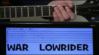 War Lowrider Guitar Chords Lesson amp Tab Tutorial with Bass [upl. by Lorak]