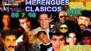 MERENGUE CLASICO MIX BAILABLE DE LOS 80 Y 90 VOL 5 DJ BIGGIE merengueclasico merenguemix [upl. by Ainoloppa]