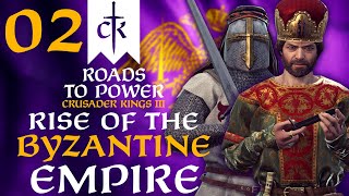 THE LATIN CRUSADERS MARCH ON BYZANTIUM Crusader Kings 3  Roads to Power Campaign 2 [upl. by Dirgni]