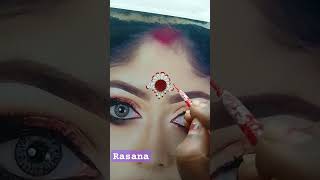 Bridal bindi design ❤️ kolka design ❤️trending viralvideo [upl. by Orelle415]