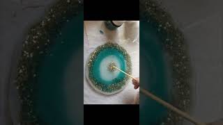 Epoxy Resin art for beginners step by step Diy Resin Art Viral Trendingshorts2024 [upl. by Izawa]