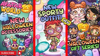 😍¡NUEVOS ACCESORIOS DE HALLOWEEN Y OUTFIT SPORTY GRATIS  AVATAR WORLD😍 [upl. by Nahk999]