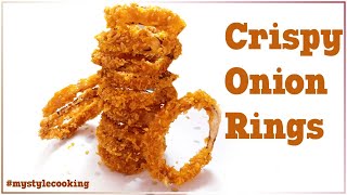 Onion Rings Recipe  How to Make Crispy Onion Rings  Homemade Crispy Onion Rings  My Style Cooking [upl. by Franciskus976]