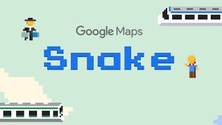 How to play SNAKE in Google Maps  GUIDE [upl. by Ahsilem]