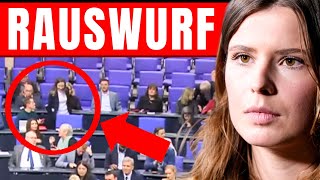 RAUSWURF AUS BUNDESTAG 💥 AFD SCHMEIßT SIE RAUS 💥 REDE JAGT GERADE 2 MIO KLICKS AUF TELEGRAM [upl. by Yelsel]