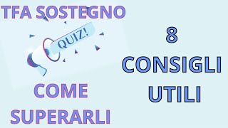 TFA Sostegno quiz  come risolverli  tfa sostegno preselettiva [upl. by Ynahirb771]