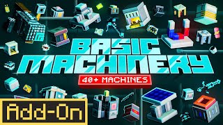 Basic Machinery  Minecraft Marketplace AddOn  Official Trailer [upl. by Nibot105]