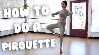 How To Do A Pirouette For Beginners I trainwithkendall [upl. by Richela]