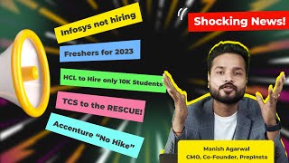 Infosys TCS HCL Hiring Updates  Recession in IT Sector 2023 [upl. by Xavier906]