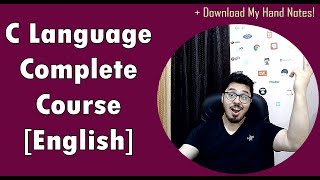 C Language Tutorial for Beginners With Notes 🔥 [upl. by Zehc]