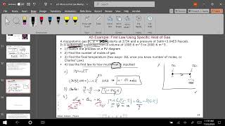 First Law and Adiabatics Remote Lecture 112524 Physics 152 [upl. by Htiaf352]