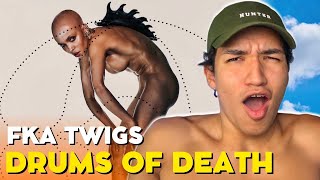 REACT  FKA TWIGS  DRUMS OF DEATH filha da sophie e da arca [upl. by Neyrb]