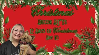 CHRISTMAS DECOR DIYS 12 DAYS OF CHRISTMAS PLAYLIST DAY 10 [upl. by Elissa443]