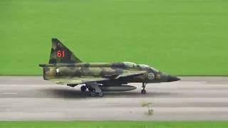 Saab Viggen starting at Zigermeet 2019 Mollis Switzerland [upl. by Waligore599]