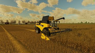 CLAAS TRION 750S AND NEW HOLLAND OATS HARVEST AND CALTIVATING FILED NORTH FRISIAN MARCH FS22 [upl. by Whyte]