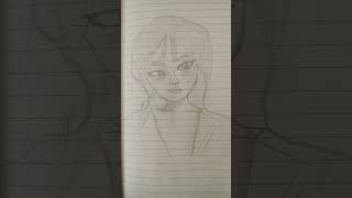 Sketch portret drawing japan art anime sketch artist fyp [upl. by Almeida111]