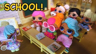 BARBIE Helps LOL SURPRISE DOLLS Get Ready For Their First Day Of School [upl. by Marylinda]