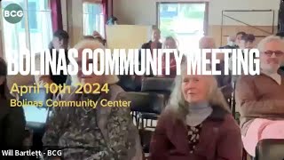 Bolinas Community Meeting  April 10th 2024 [upl. by Keverne]