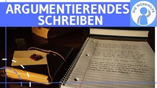 Materialgestütztes Schreiben eines argumentierendes Textes  Kommentar Essay etc verfassen [upl. by Matthus]