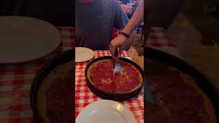 Gino’s East pizzeria real Chicago deep dish [upl. by Dalia147]