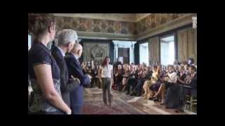 Cerimonia di presentazione candidati David Donatello 2013 al Quirinale [upl. by Aliwt]