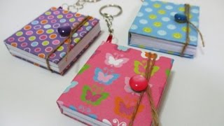 DIY 99  Mini Notebook Keychain ♥ [upl. by Adar]