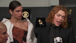 Sophie Red Carpet Interview  2019 GRAMMYs [upl. by Ilhsa]