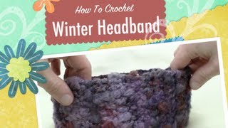 Crochet Winter Headband  EASY  The Crochet Crowd [upl. by Garnette]