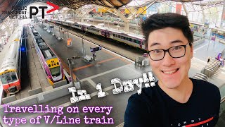 Travelling on every type of VLine train in ONE DAY Longdistance rail travel in Victoria [upl. by Leuas308]