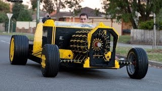 Life Size Lego Car Powered by Air [upl. by Nnylarac]